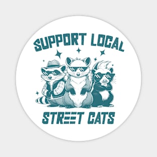 Support Local Street Cats Magnet